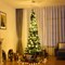 Costway 5'/6'/7'/8' /9' PVC Artificial Pencil Christmas Tree Slim Green